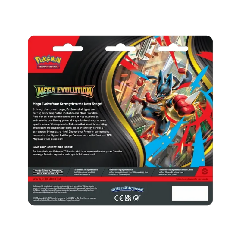 DISPLAY 3 SOBRES MEGA EVOLUTIONS (PREORDER NOVIEMBRE)