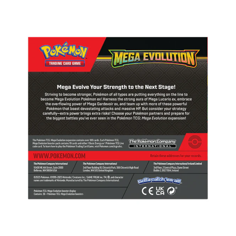 BOOSTER BOX 36 SOBRES MEGA EVOLUTION (PREORDER NOVIEMBRE)