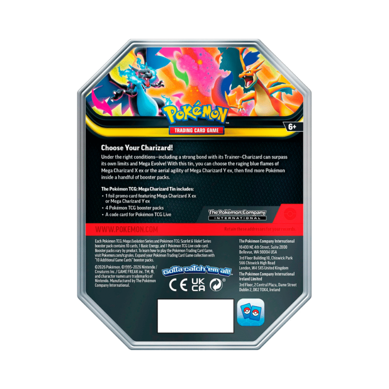 LATAS MEGA CHARIZARD SPRINX EX TINS ES