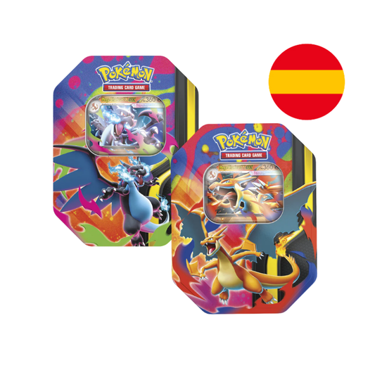 PACK LATAS  MEGA CHARIZARD X & Y