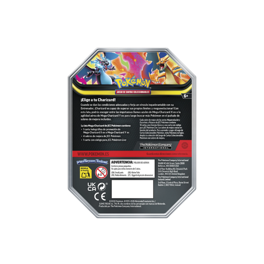 PACK LATAS  MEGA CHARIZARD X & Y