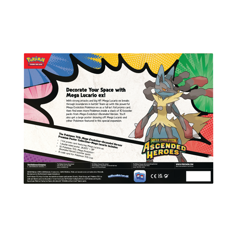 ASCENDED HEROES LUCARIO PREMIUM POSTER COLLECTION