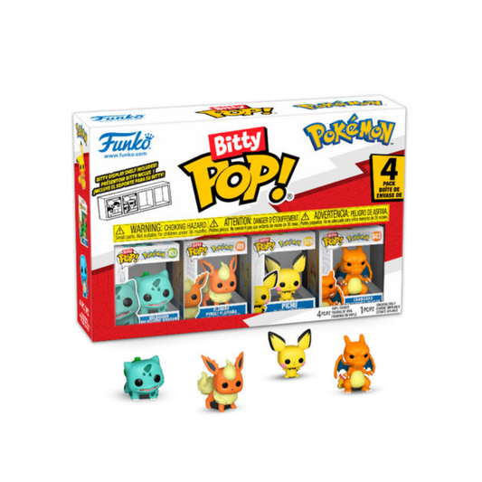 BLISTER 4 FIGURAS BITTY POP POKEMON BULBASUR