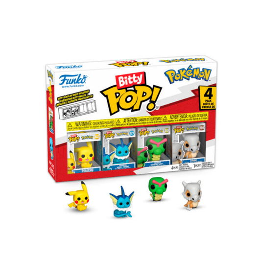 BLISTER 4 FIGURAS BITTY POP POKEMON PIKACHU