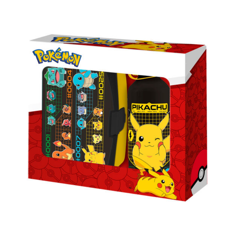 SANDWICHERA + CANTIMPLORA ALUMINIO POKEMON 500ML