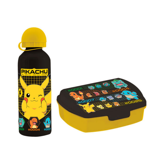 SANDWICHERA + CANTIMPLORA ALUMINIO POKEMON 500ML