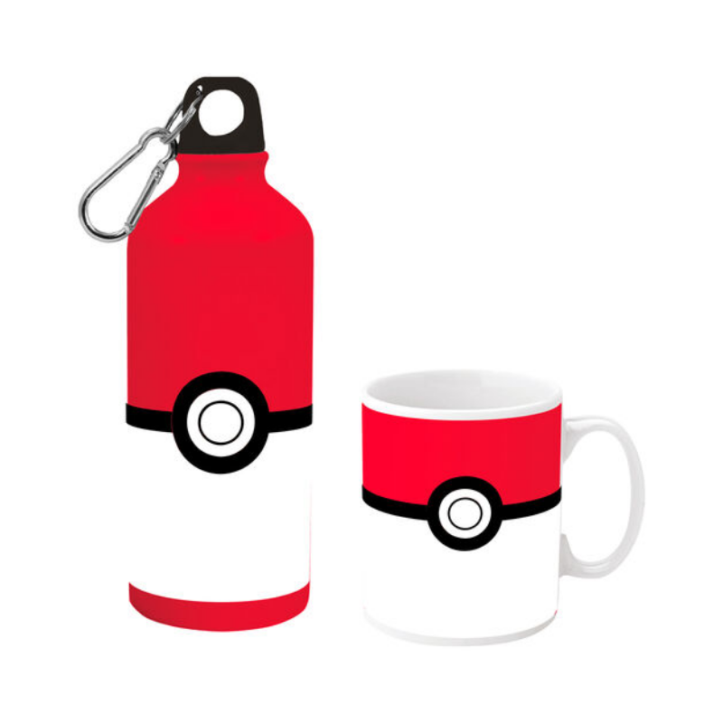 SET CANTIMPLORA ALUMINIO + TAZA CERAMICA POKEMON