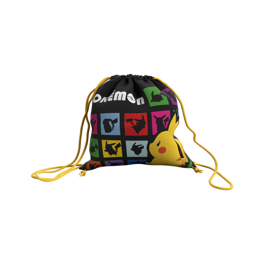 SACO POKEMON 25CM NEGRO