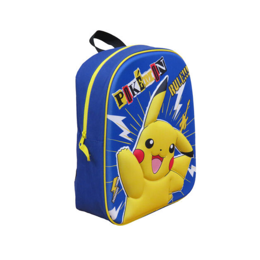 MOCHILA 3D PIKACHU POKEMON 30CM