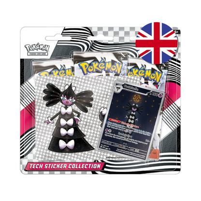 BLISTER TECH STICKER 3 SOBRES WHITE FLARE CON PROMO