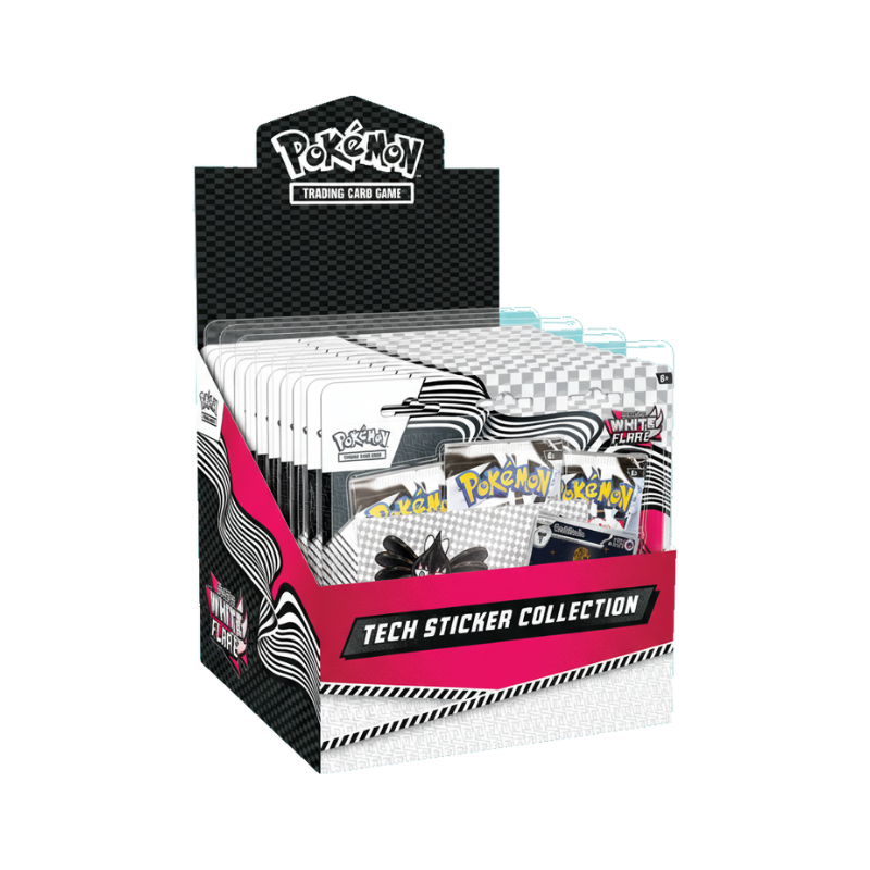 BLISTER TECH STICKER 3 SOBRES WHITE FLARE CON PROMO
