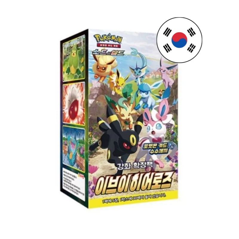EEVEE HEROES BOOSTER BOX 30 SOBRES COREANO