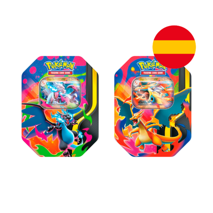LATAS MEGA CHARIZARD SPRINX EX TINS ES