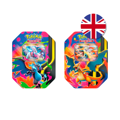 LATAS MEGA CHARIZARD SPRINX EX TINS EN