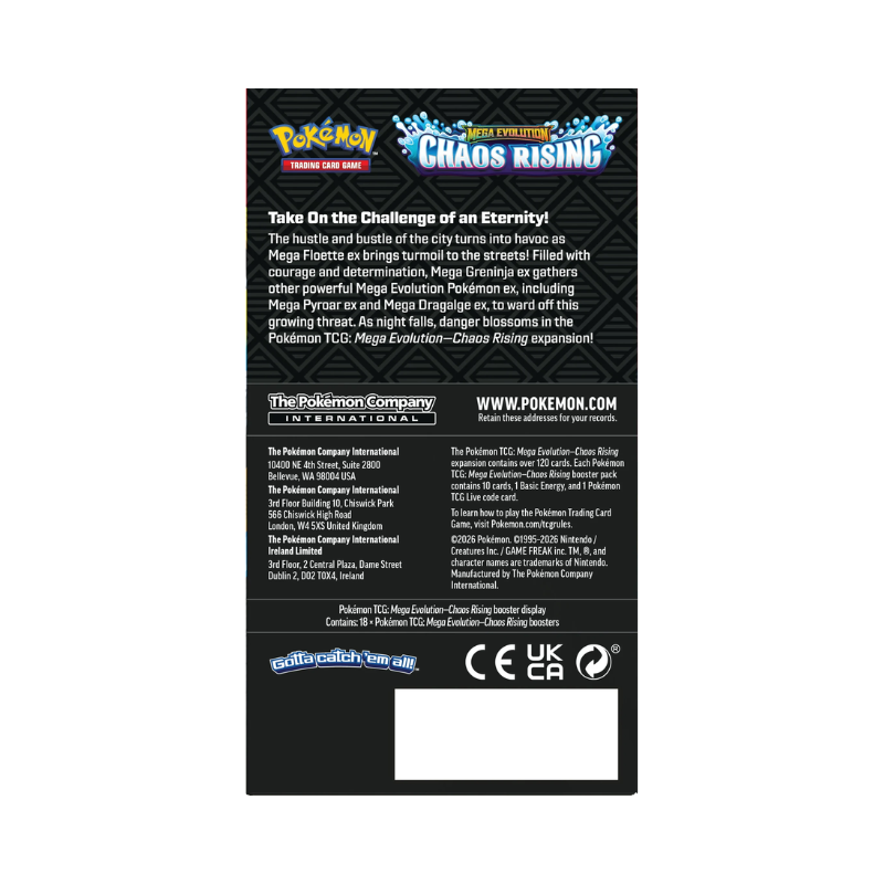 BOOSTER BOX 18 SOBRES CHAOS RISING